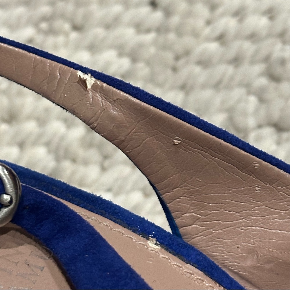 Vince Camuto Royal Blue Peep-Toe Heels - Picture 9 of 9